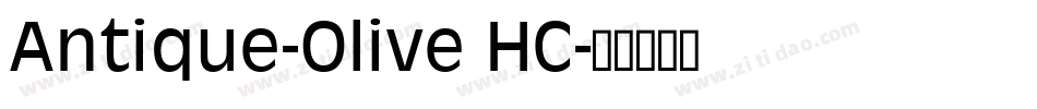 Antique-Olive HC字体转换